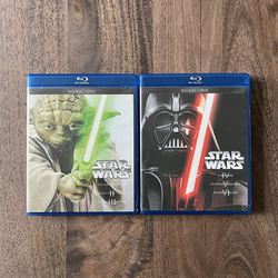 George Lucas’ Star Wars 1 - 6 Complete Collection Sci-Fi Blu-Ray & DVD Movies