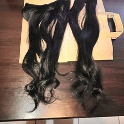Real Hair Piece Black