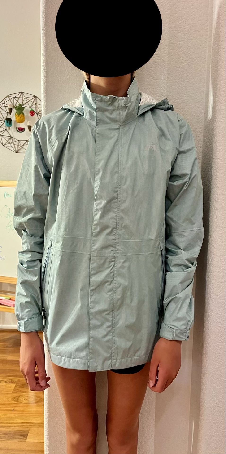 REI Rainier Kids Rain Shell/Jacket | Size Large 14-16