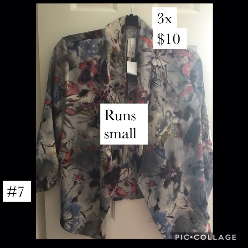 Plus size floral blazer