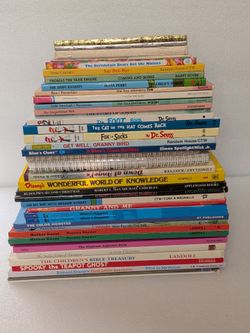 Large lot of 39 children's hardcover books