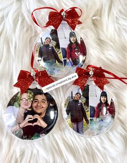 Personalized  Photo Christmas Ornaments 🎄🎁 
