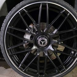 22" New Staggerd Wheels & New Tires For MERCEDES BENZ S550