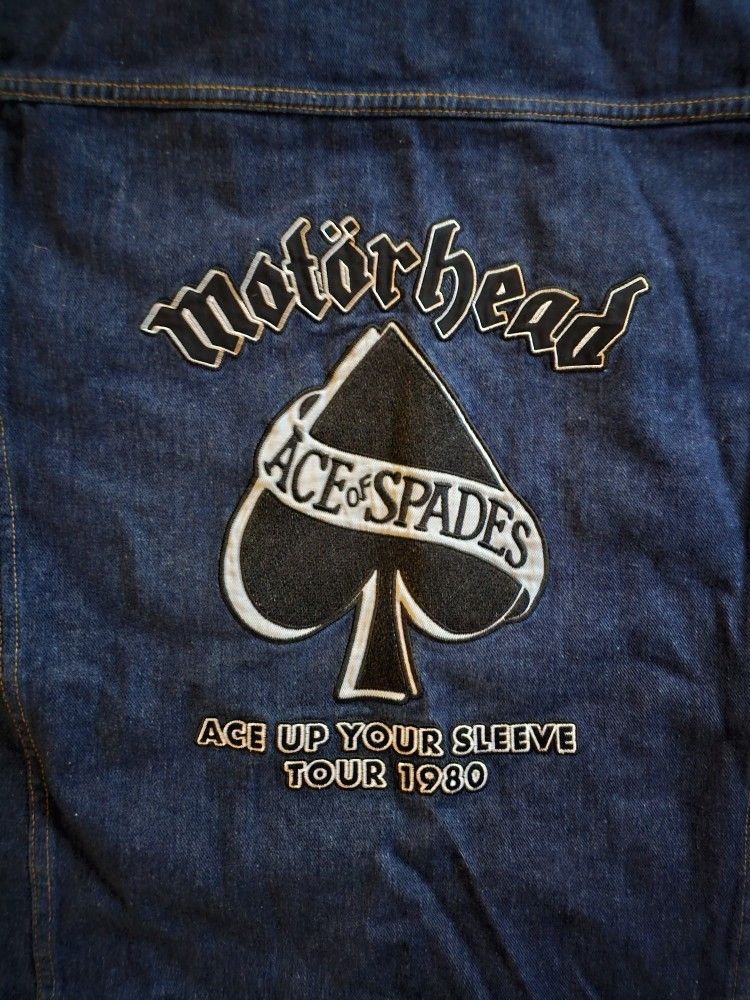 Motorhead 2XL Aces Of Spades Jean Jacket