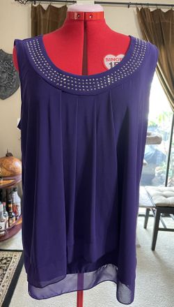 Deep Purple Dressy Blouse 