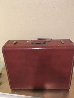 Nice leather samonite suitcase