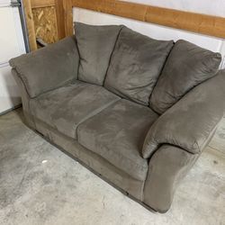 Grey Loveseat Couch “WE DELIVER”