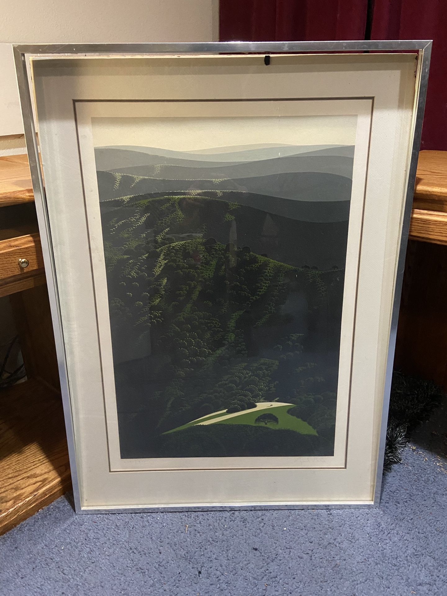 Signed Eyvind Earle Lithograph