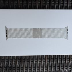 49mm - Apple Watch Natural Titanium  Milanese Watch Band - Size: Small