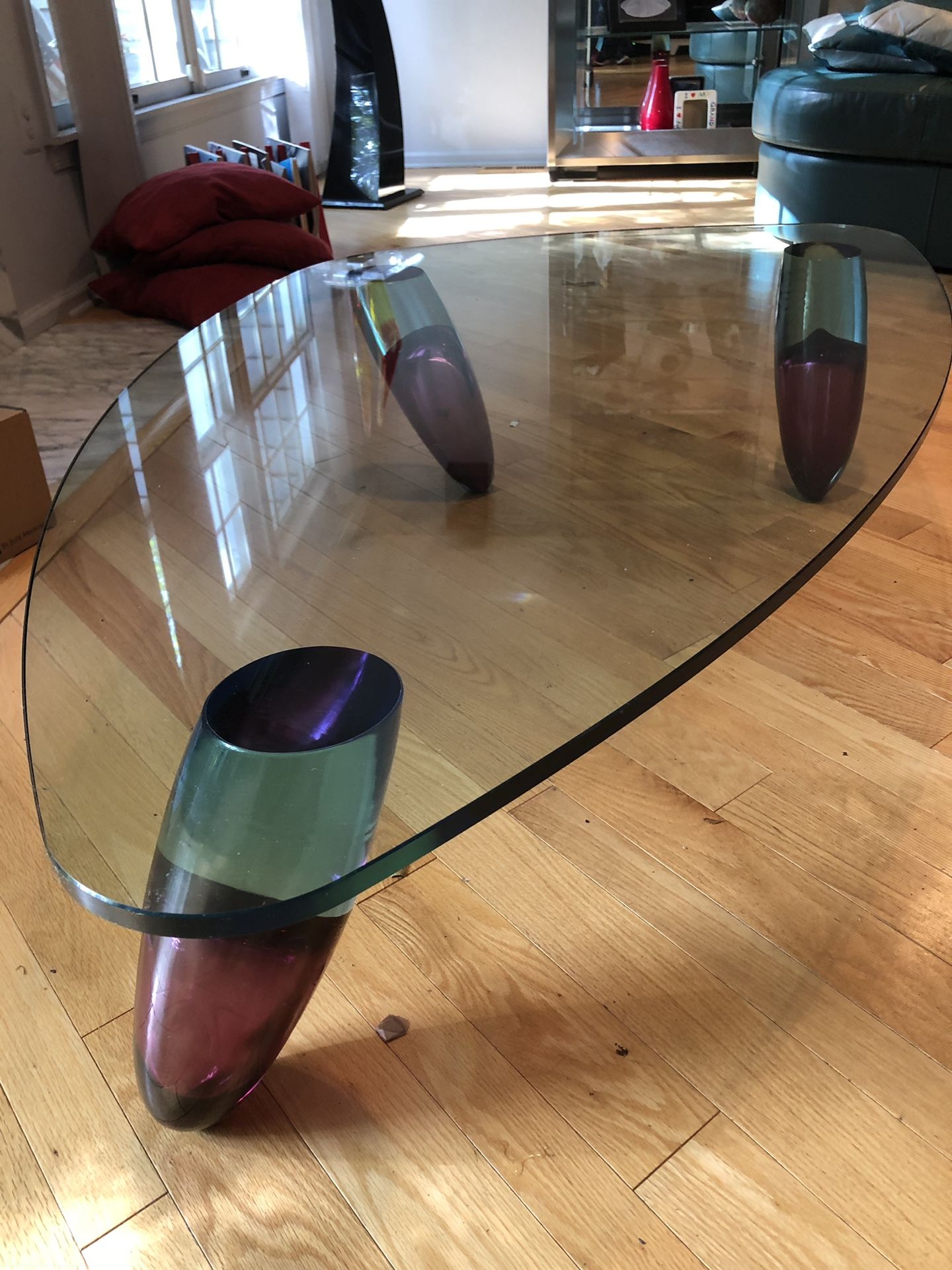 Custom Made Contemporary Murano Glass Coffee Table