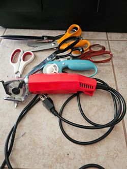 Fabric rotary cutter and shears