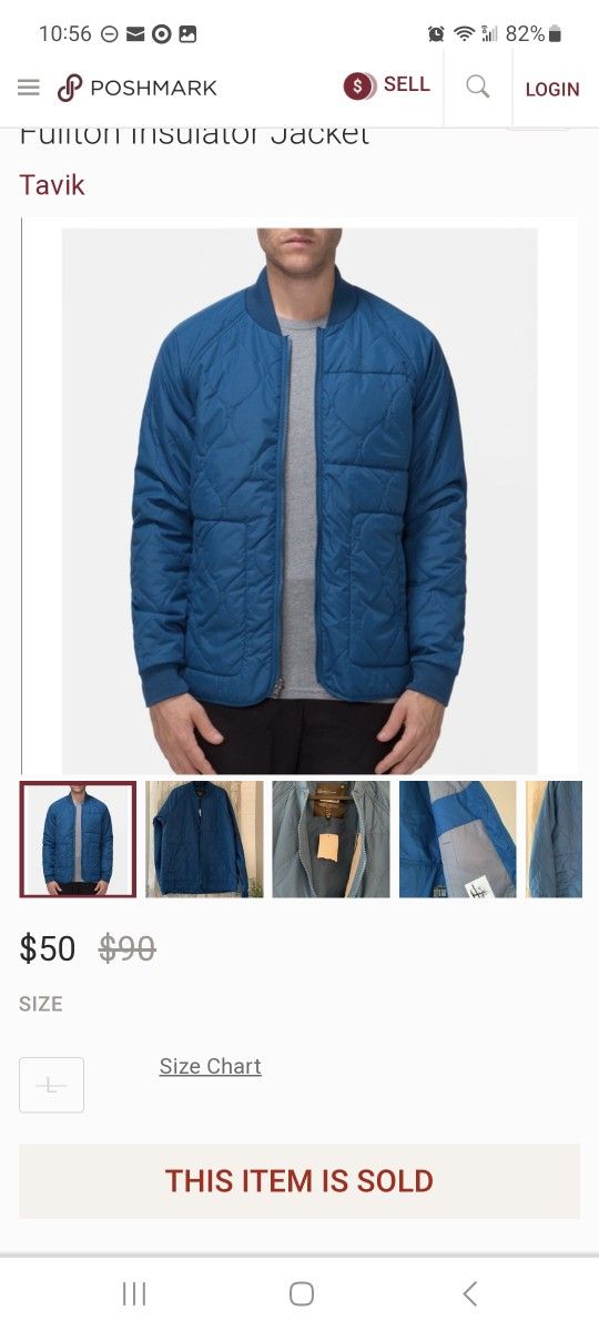 Tavik BOMBER JACKET SIZE M