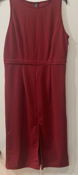 dress in a magenta or red color