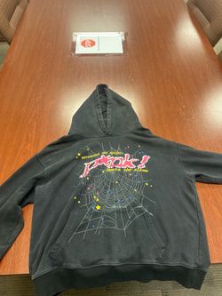 Sp5der Pink Slime Web Graphic Hoodie