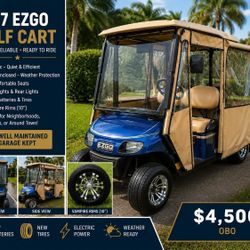 2017 2 SEATER EZGO GOLFCART