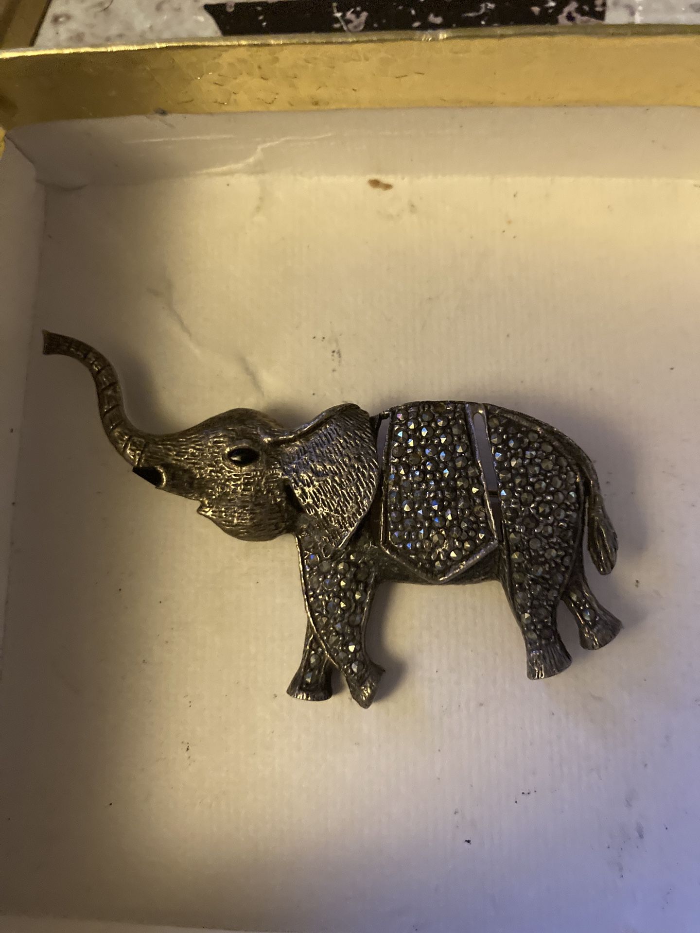 Vintage Sterling Elephant