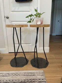 Side tables- real wood, custom made