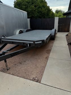 2024 Flat Bed Duck Tail 20’ With Ramps VAR Trailers 7K-CHSF20 Car Hauler