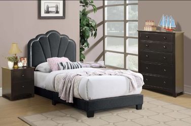 Twin size frame and mattress