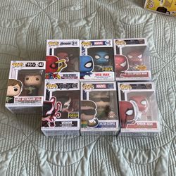 Spider-Man, Star Wars, Marvel Funko Pops