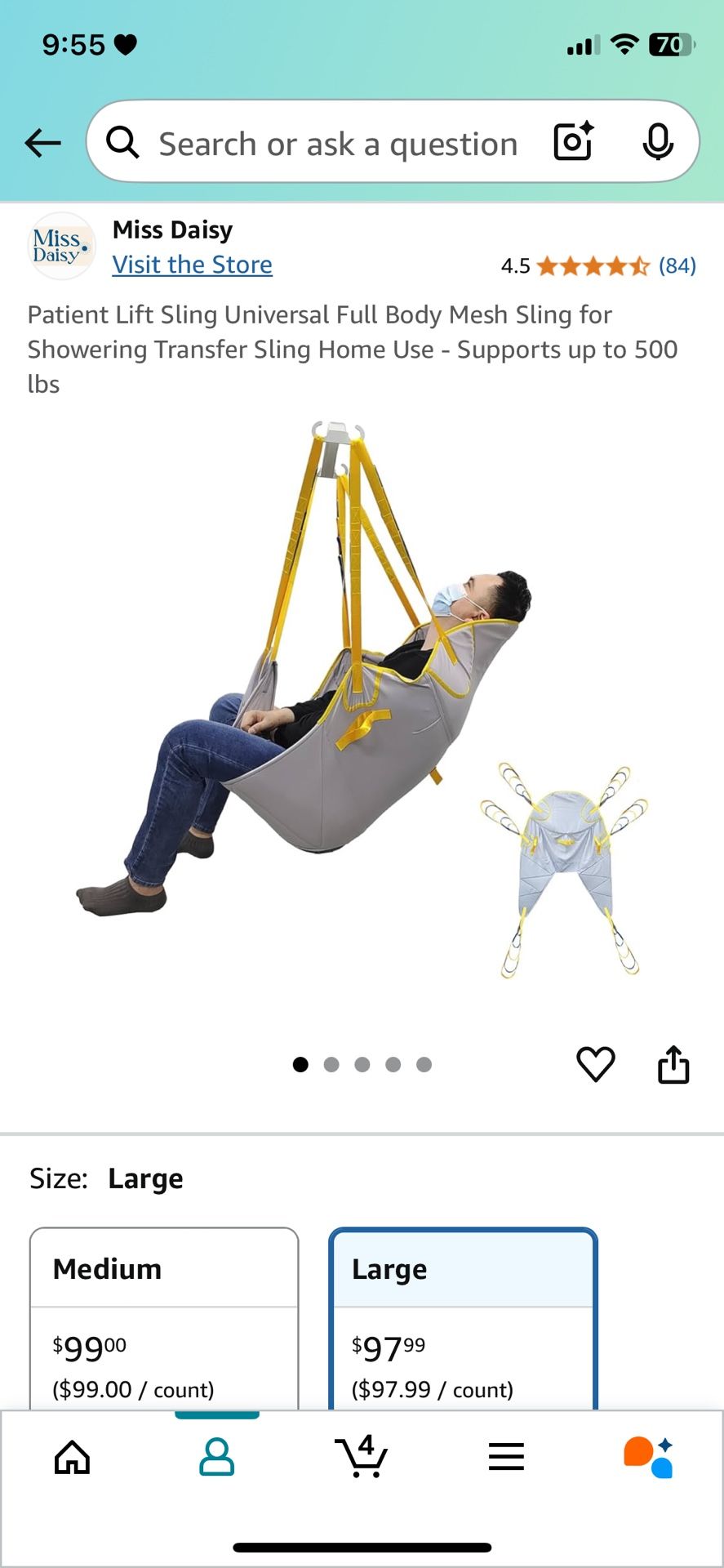 $85 Brand New Lift Sling - Full Body