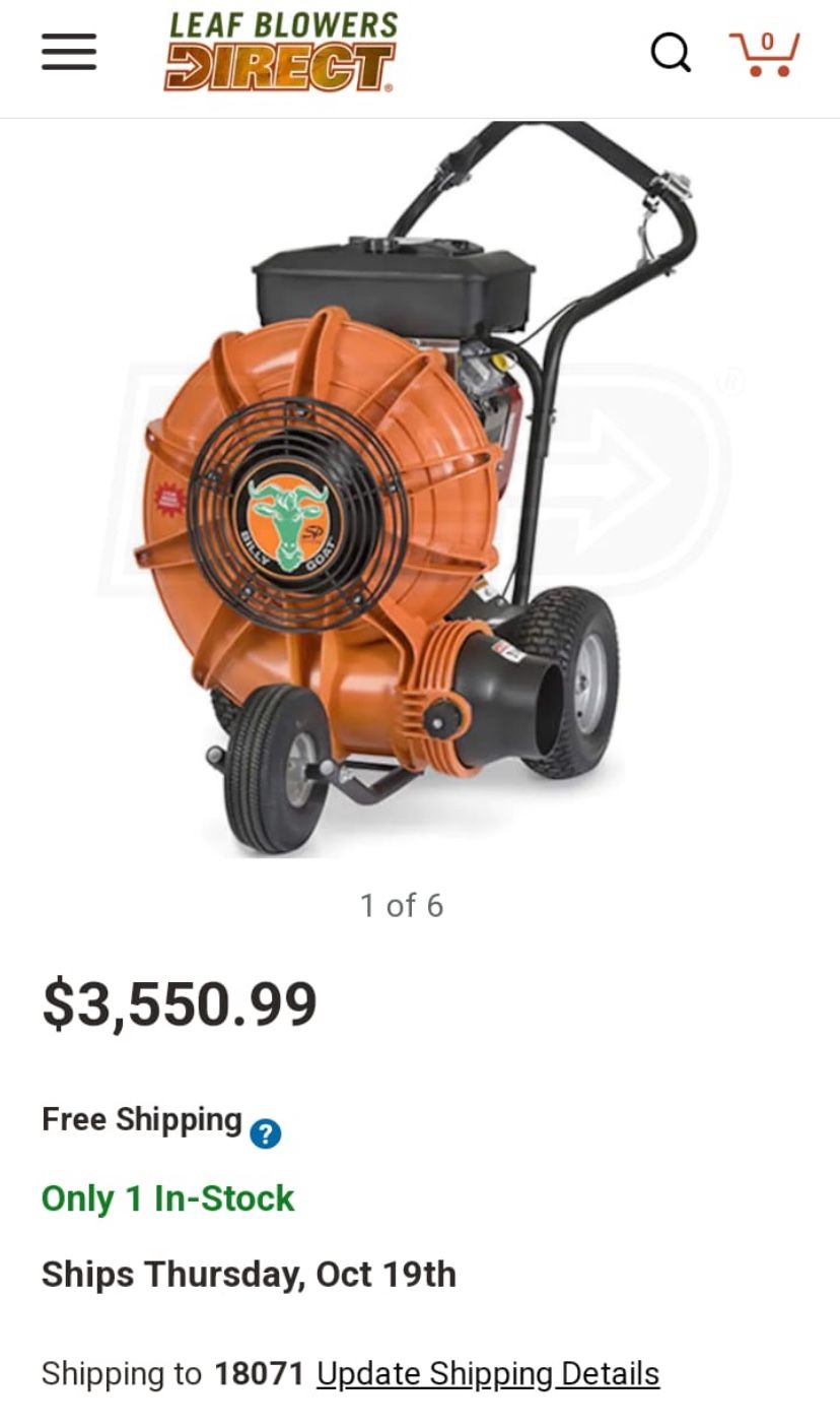 Industrial leaf blower