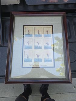 Framed Golf Swing Progression Print