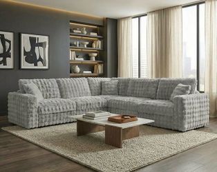 Gray/Brown Cozy Sectionals