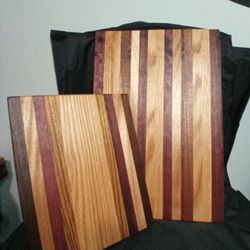 Exotic Hard Wood Cutting Boards And Cheese Tray Sets