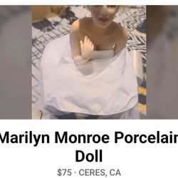 Marilyn Monroe Porecelain Doll
