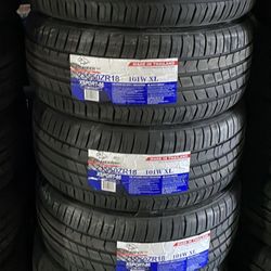 235-50-18 Atlander All Season Tires installed (4) New 50,000 Mile Warranty- We Finance