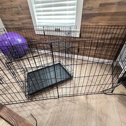Large Metal Playpen & Crate