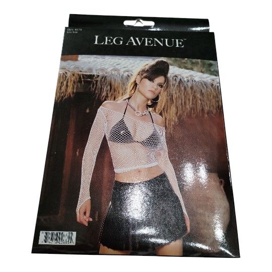 Leg Avenue Fishnet Top New Women's Halloween Costume