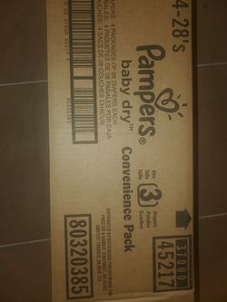 Size 3 Pampers brand pampers