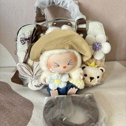 PopMart Labubu Plush Handmade Boston Bag 