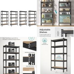 Set Of 4   Storage Shelves