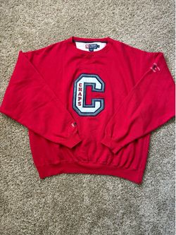 Vintage 1996 Chaps Ralph Lauren Sport Equipment Crewneck Sweatshirt Size XL Red