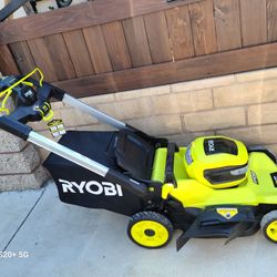 Ryobi 40v Brushless 21" Cordless Battery Walk Behind Self Propelled Lawn Mower 