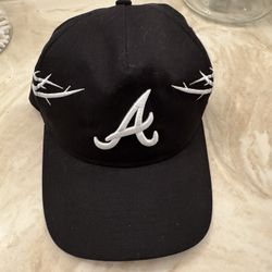 Black Atlanta Braves Cap