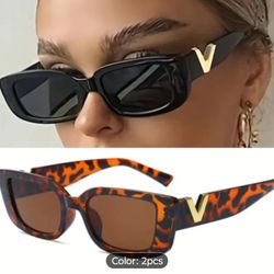Chic cat eye fashion V design  glasses