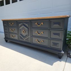 Gorgeous Solid Wood Mid Century Buffet Dresser 