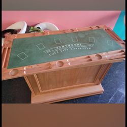 Gambling table and dry bar
