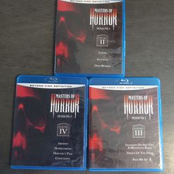 Masters Of Horror Season 1 Volume 2-4 Like New DVD Blue Ray