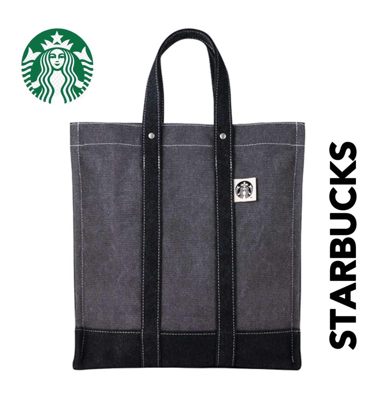 STARBUCKS Light Grey Denim Tote Bag (Taiwan Exclusive)