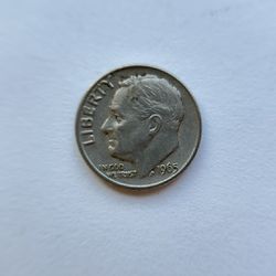 Coin One Dime 1965