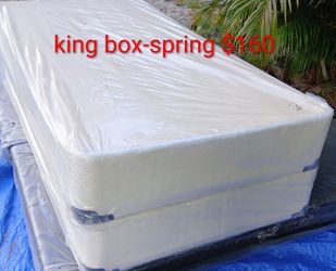 $160 king box-spring brand new free delivery same-day