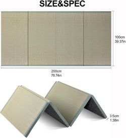 Japanese Traditional Tatami Mattress 78.74"L x 39.37"W x 1.38"Th #3812G UP1