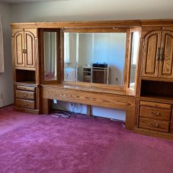 Headboard And  Cabinets 