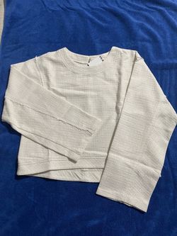 zara long sleeve crop top