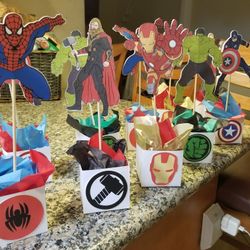 Avengers Centerpeices Or Centerpeices On Sticks